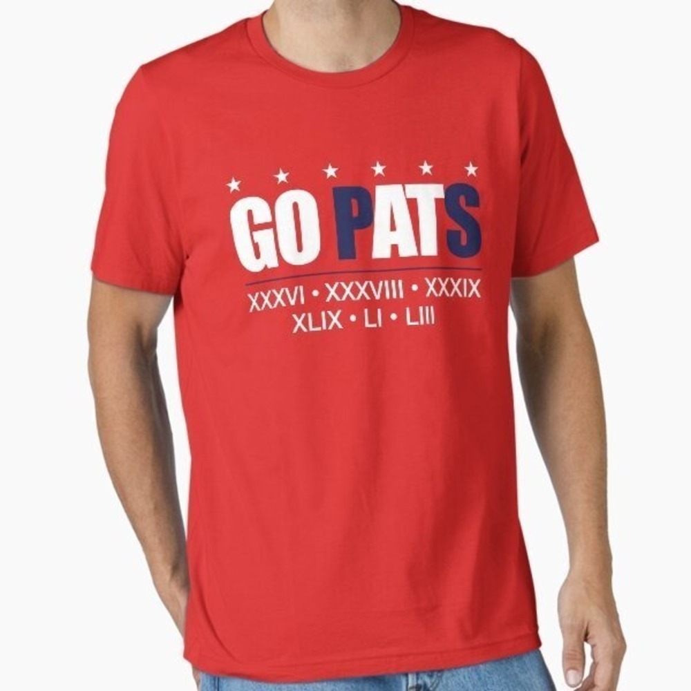 New England Patriots Football Identity Fan Apparel Shirt